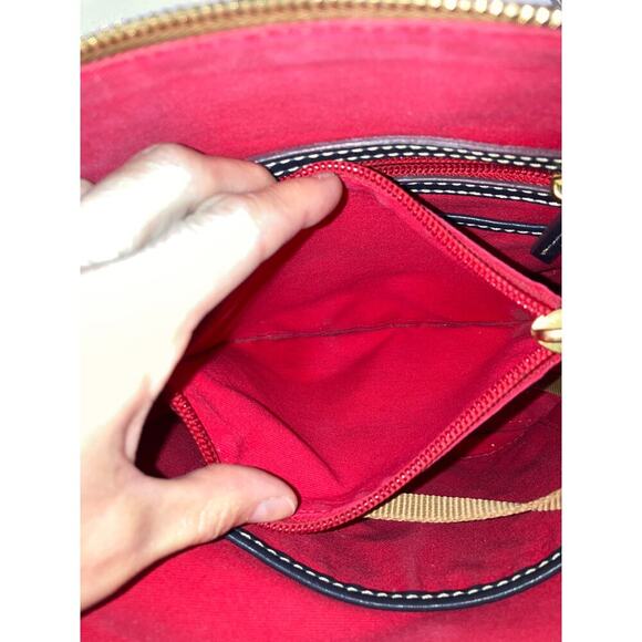 DOONEY & BOURKE, SMALL NAVY SMOOTH LEATHER CROSSBODY BAG - Picture 10 of 16